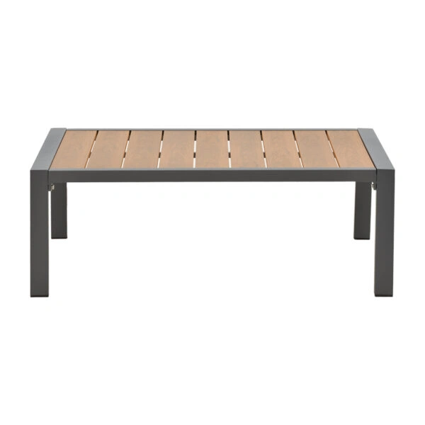 Σαλόνι Fashionable  σετ 4τμχ ύφασμα σε γκρι απόχρωση και αλουμίνιο-plywood σε ανθρακί απόχρωση