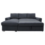 Γωνιακός καναπές-κρεβάτι δεξιά γωνία Belle ανθρακί 236x164x88εκ