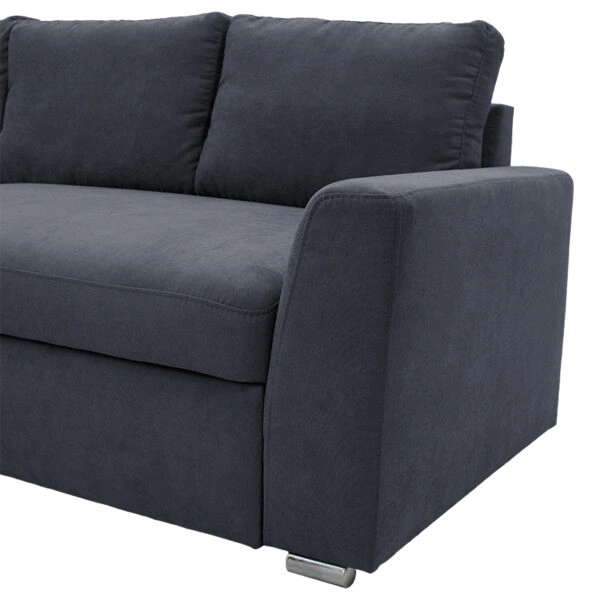 Γωνιακός καναπές-κρεβάτι δεξιά γωνία Belle ανθρακί 236x164x88εκ