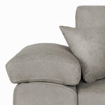 Γωνιακός καναπές-κρεβάτι αναστρέψιμος Comy μπεζ-γκρι 286x160x75-90εκ