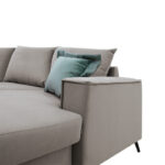 Γωνιακός καναπές Fabulous αναστρέψιμος ύφασμα elephant-ciel 240x165x95εκ