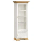 Βιτρίνα Jaden  golden oak-λευκό antique 70,5x43x197,5εκ