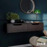 Κονσόλα επιτοίχια Alberto σε wenge απόχρωση100x32.5x22εκ