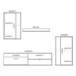 Σύνθετο σαλονιού Zafira sonoma-λευκό 190x35x190εκ