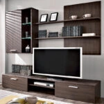 Σύνθετο σαλονιού Salome  LED wenge 200x41x190εκ
