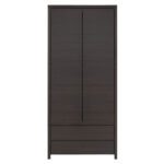 Ντουλάπα ρούχων δίφυλλη Selina  wenge 90x55.5x200.55εκ
