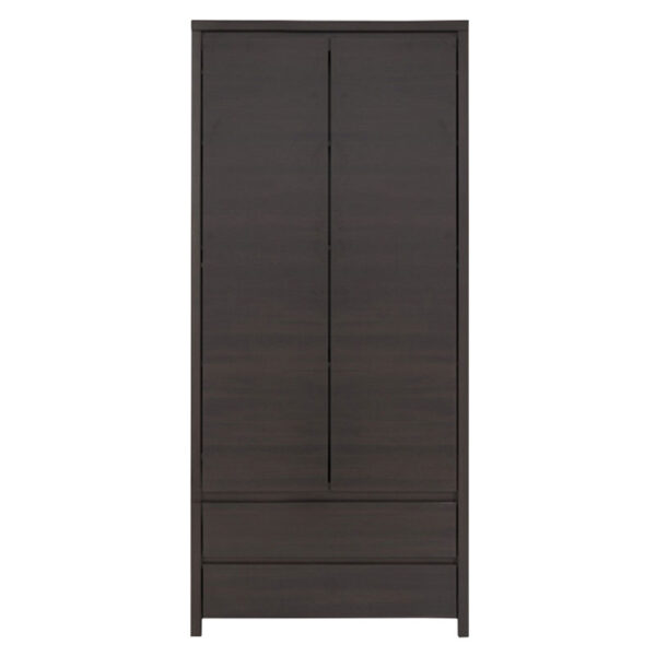 Ντουλάπα ρούχων δίφυλλη Selina  wenge 90x55.5x200.55εκ
