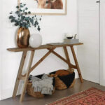 Κονσόλα Roosevelt  καρυδί ξύλο πεύκου 35mm καρυδί 119x29x80εκ