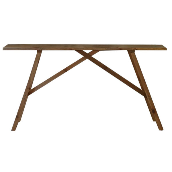 Κονσόλα Roosevelt  καρυδί ξύλο πεύκου 35mm καρυδί 119x29x80εκ