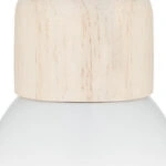 Φωτιστικό οροφής μονόφωτο Desy  Ε14 χρώμα λευκό-φυσικό Φ15x99εκ