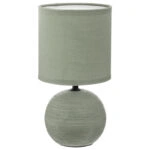 Επιτραπέζιο φωτιστικό PWL-1210 Ε14 60W κεραμικό χακί Φ13x25εκ