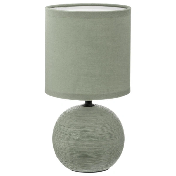 Επιτραπέζιο φωτιστικό PWL-1210 Ε14 60W κεραμικό χακί Φ13x25εκ