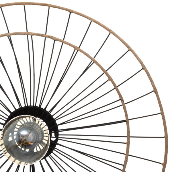 Φωτιστικό τοίχου-απλίκα Alara E27 40W χρυσό-μαύρο Φ45x11εκ