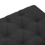 Σκαμπό-μπαούλο Elone γκρι-καρυδί 90x40x44εκ