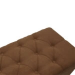 Σκαμπό-μπαούλο Elone  καφέ-καρυδί 90x40x44εκ