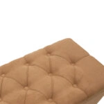 Σκαμπό-μπαούλο Elone μόκα-καρυδί 90x40x44εκ