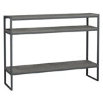 Κονσόλα Malloy  ανθρακί antique 120x33x90εκ