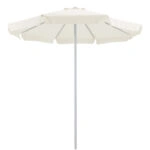 Ομπρέλα επαγγελματική Mongo  μονοκόμματος ιστός μέταλλο Φ2.3m εκρού