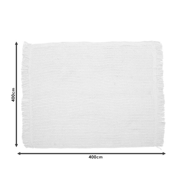 Δίχτυ σκίασης Roof μακραμέ μπεζ 4x4m