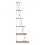 Βιβλιοθήκη mini Tars sonoma-μαύρο 50x22x150εκ