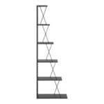 Βιβλιοθήκη mini Tars  ανθρακί-μαύρο 50x22x150εκ