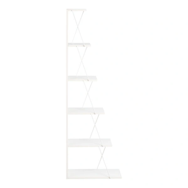 Βιβλιοθήκη mini Tars λευκό 50x22x150εκ