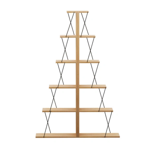 Βιβλιοθήκη mini Tars sonoma-μαύρο 100x22x150εκ