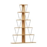 Βιβλιοθήκη mini Tars sonoma-μαύρο 100x22x150εκ