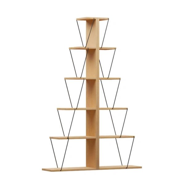 Βιβλιοθήκη mini Tars sonoma-μαύρο 100x22x150εκ