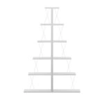 Βιβλιοθήκη mini Tars λευκό 100x22x150εκ