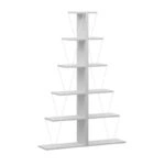 Βιβλιοθήκη mini Tars λευκό 100x22x150εκ