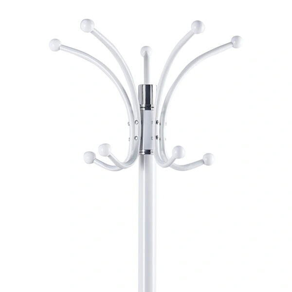 Καλόγερος ρούχων Nicolo  μέταλλο λευκό Φ37x175εκ