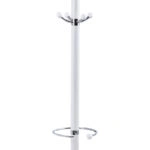 Καλόγερος ρούχων Nicolo  μέταλλο λευκό Φ37x175εκ