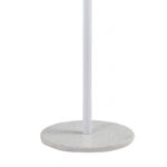 Καλόγερος ρούχων Luca μέταλλο λευκό-φυσικό Φ37x170εκ