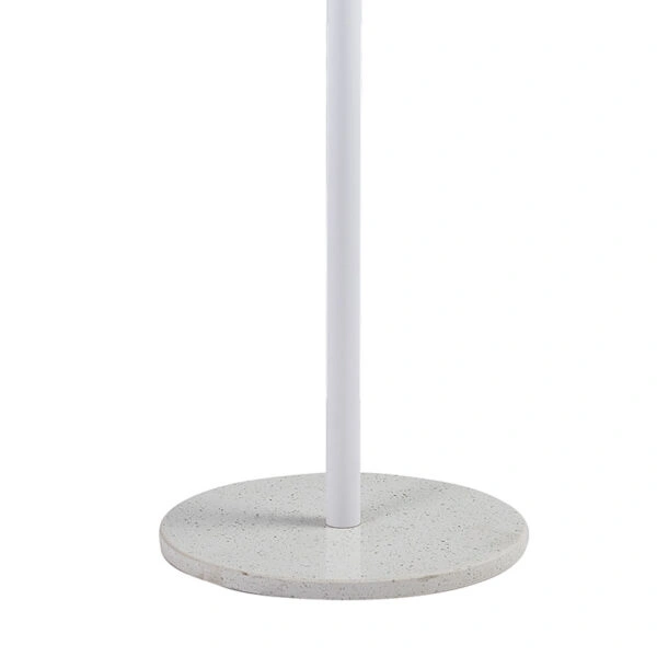 Καλόγερος ρούχων Luca μέταλλο λευκό-φυσικό Φ37x170εκ