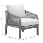 Σαλόνι κήπου Malibu  μασίφ ξύλο ακακίας-ύφασμα μπεζ