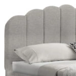 Κρεβάτι Tatiana  ύφασμα γκρι με αποθηκευτικό χώρο 160x200εκ