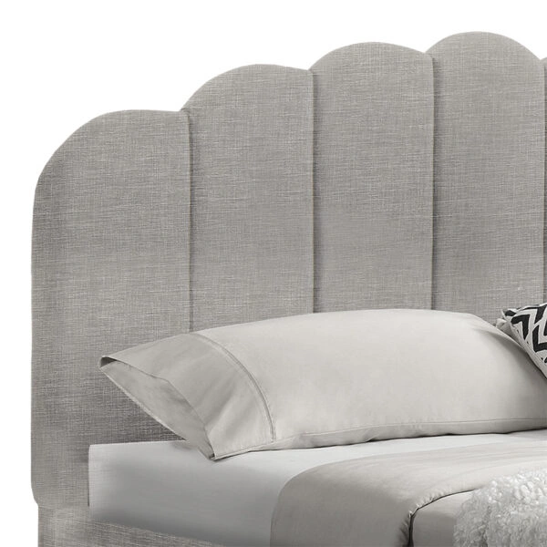 Κρεβάτι Tatiana  ύφασμα γκρι με αποθηκευτικό χώρο 160x200εκ