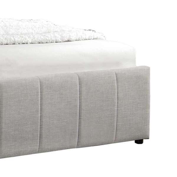 Κρεβάτι Tatiana  ύφασμα γκρι με αποθηκευτικό χώρο 160x200εκ