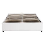 Κρεβάτι Circe  PU λευκό με αποθηκευτικό χώρο 150x200εκ