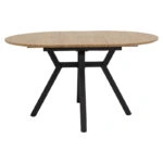 Tραπέζι Frances επεκτεινόμενο MDF sonoma-μαύρο 100-140x100x75εκ