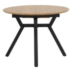 Tραπέζι Frances επεκτεινόμενο MDF sonoma-μαύρο 100-140x100x75εκ