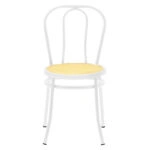 Καρέκλα Βιέννης  pe rattan μπεζ-μέταλλο λευκό