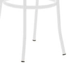 Καρέκλα Βιέννης  pe rattan μπεζ-μέταλλο λευκό