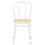 Καρέκλα Βιέννης  pe rattan μπεζ-μέταλλο εκρού