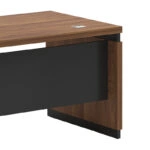 Γραφείο επαγγελματικό αναστρέψιμο Oscar καρυδί-ανθρακί 180x170x76εκ