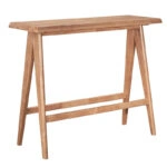 Τραπεζαρία μπαρ Winslow σετ 7τεμ ξύλο rubberwood ανοιχτό καρυδί 120x45x100εκ