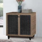 Παπουτσοθήκη-ντουλάπι Ronan χρώμα καρυδί 70.5x35x66εκ