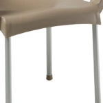 Πολυθρόνα Feast  PP cappucino-αλουμίνιο γκρι