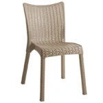 Τραπεζαρία Icon-Confident  σετ 5τεμ PP σε cappuccino απόχρωση